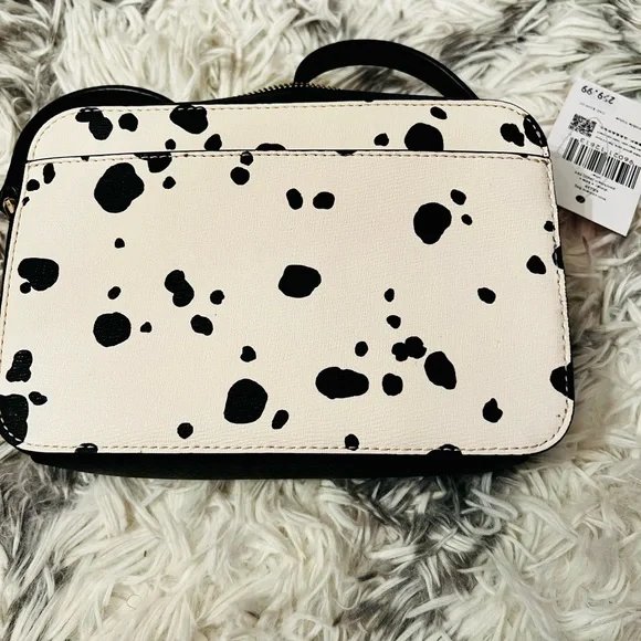 NEW Kate Spade X Disney 101 Dalmatians Camera Crossbody Bag Saffiano PVC Mini - Picture 3 of 3